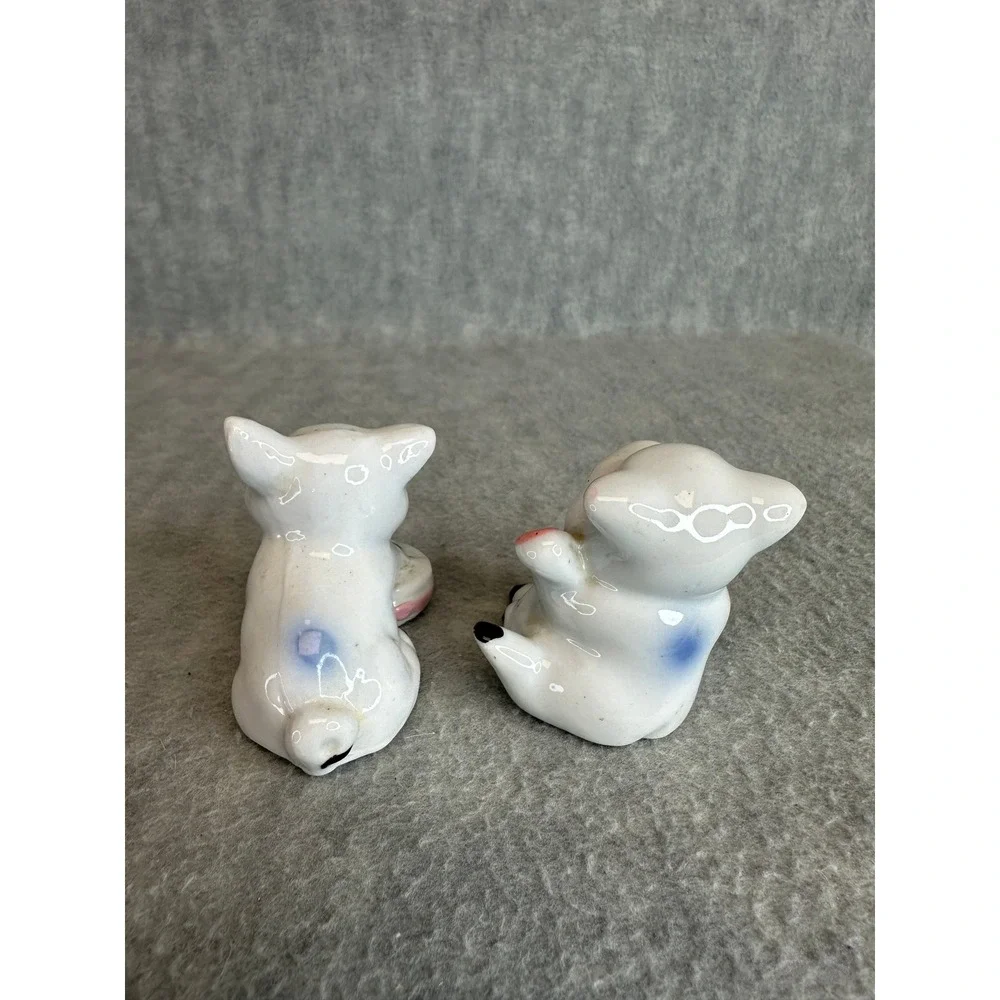 Vintage Ceramic‎ Pair of Pigs Figurines Cute Farm Animals Decor